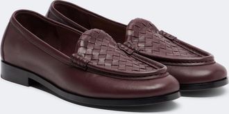 Bottega Veneta Mocasines Silenzio de piel Intrecciato