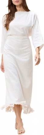 Cleobella Robin Ankle Dress In Ivory