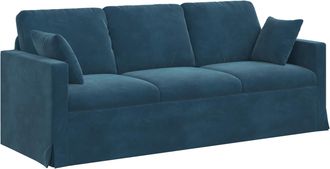 vidaXL Sof&aacute; Azul 198 X 78 X 80 Cm Terciopelo Vidaxl