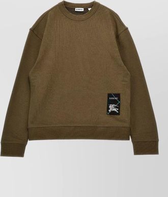 Burberry kids logo crew neck cotton sweatshirt