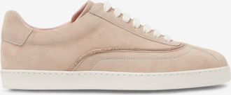 Fabiana Filippi Niedrige Sneakers aus Wildleder mit Strasssteinen