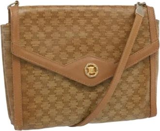 Celine Pre-owned Cross Body Bags, female, Brown, Size: ONE SIZE Pre-owned Vintage Canvas Cross Body Bag