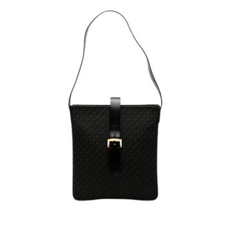 Loewe Pre-owned Canvas Shoulder Bag - Dames - Pre-owned - Zwart - Maat: ONE Size Leer