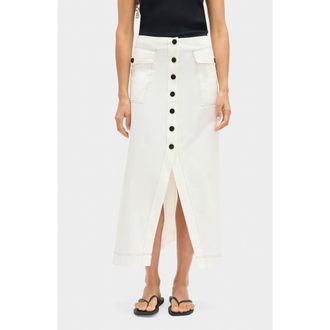 Aligne Robin Cotton Blend Skirt in White at Nordstrom, Size 16