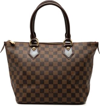 Louis Vuitton 2008 Damier Ebene Saleya PM handtas - Bruin