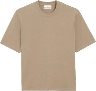 Ami T-Shirts - Heren - T-shirts - Beige - 2XL - Tops