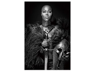 Schubiger M&ouml;bel Digitaldruck auf Alu K&auml;mpferin