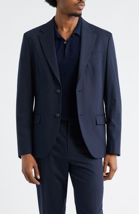 Open Edit Slim Fit Solid Stretch Suit Jacket in Navy Seaborne at Nordstrom, Size 44