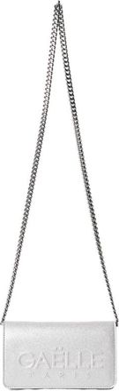 Gaëlle Paris Tassen, Dames, Grijs, ONE Size, Leer, Glitter Mini Schoudertas