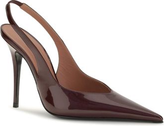 Amina Muaddi Anok Slingback Pump - Red