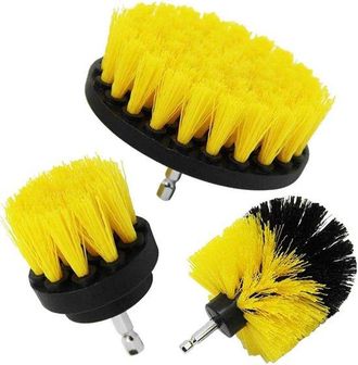 No Brand Cepillo De Limpieza - Cepillo Para Taladro El&eacute;ctrico - Juego De 3 Cepillos - Limpieza De Coche - Azulejos - Ba&ntilde;era - Cocina - Inodoro - Suelo