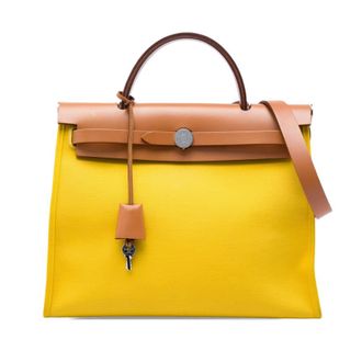 Herm&egrave;s Pre-owned Hermes Toile Herbag Zip 31 Satchel Ladies LTSCG2LWKECZL408