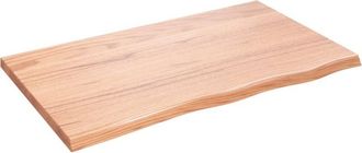 vidaXL Vidaxl - Estante pared madera roble tratada marrón claro 100x60x(2-4) cm