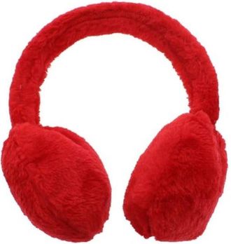 Generic Ladies Fluffy Ear Muffs, Plain Colour, Winter Warmers, Fuschia Pink, Lilas, White, Black, Pink or Red (Red)