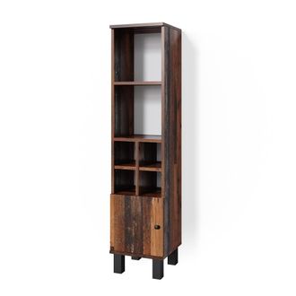 Vicco Armario Mediano Fynn, Roble R&uacute;stico, 30 X 130.6 Cm Puerta Peque&ntilde;a