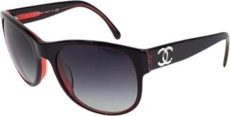 Chanel Pre-owned Accessories, female, Red, Size: ONE SIZE Pre-owned Plastic Sunglasses