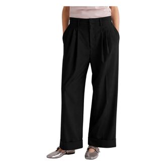 Meimeij Wide Trousers, female, Black, Size: XS M6Pu01 Wide Trousers