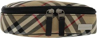 Burberry Pre-owned Bags, female, Beige, Size: ONE SIZE Pre-owned Nylon Pouch