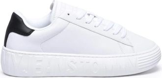 Tommy Jeans Schoenen, Heren, Wit, 42 EU, Leer, Jeans