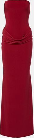Bananhot Elice draped cotton maxi dress