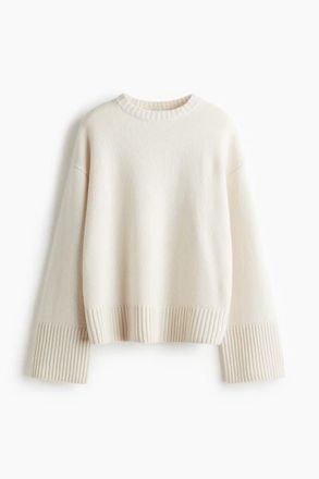 H&M Cashmere-blend Jumper in Cream at Nordstrom, Size X-Small