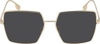 Burberry Daphne Dark Grey Square Ladies Sunglasses BE3133 110987 58