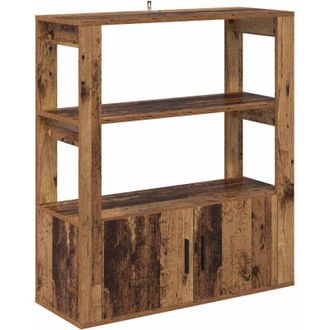 vidaXL Vitrina Madera Vieja 30 X 80 X 90 Cm Madera Contrachapada Vidaxl