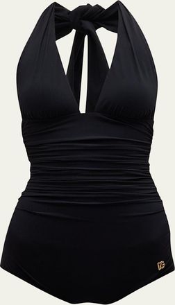 Dolce & Gabbana Halter One-Piece Swimsuit
