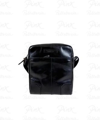 The Bridge Vespucci Crossbody - Heren - Schoudertassen - Zwart - ONE Size - Leer - Tassen
