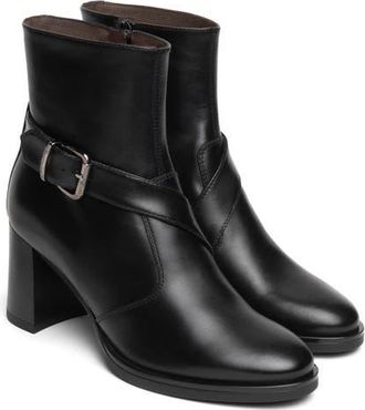 Nero Giardini Leather Ankle Strap Bootie in Black at Nordstrom, Size 36