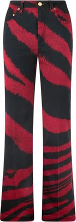 Roberto Cavalli Jeans con stampa - Rosso