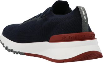 Brunello Cucinelli Mens Blue Polyethylene Athletic Sneakers