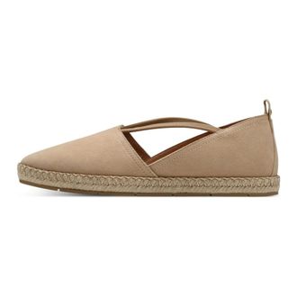 Tamaris Schoenen, Dames, Beige, 39 EU, Leer, Leren Espadrille