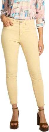 FDJ Olivia Mid Rise Skinny Jeans In Gold