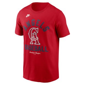 Nike California Angels Cooperstown Nike Mens MLB T-Shirt in Red | N19962QA93-079