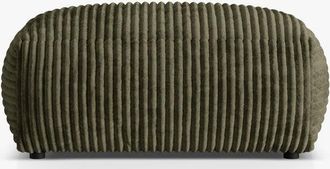 MICADONI Grosser Design Sitzpouf Martina 106 x 106 cm - Cordbezug