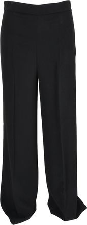 Joseph High-Rise Straight-Leg Trousers in Black Viscose