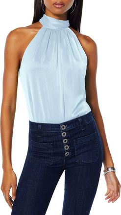 Ramy Brook Lori Stretch Silk Halter Top in Twilight at Nordstrom, Size Medium