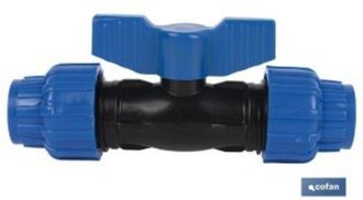 cofan V&aacute;lvula De Bola Pp Pn16 25 X 25 Caja 13 Unid., V&aacute;lvula De Bola Con Dos Conexiones De La Misma Medida Para Tuber&iacute;as De Polietileno (pe).adecuada Para T