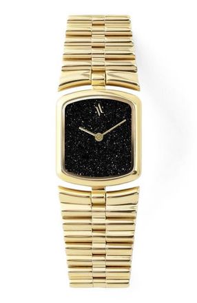 Vanna Amare Gemstone Watch in Black Sandstone-Gold at Nordstrom