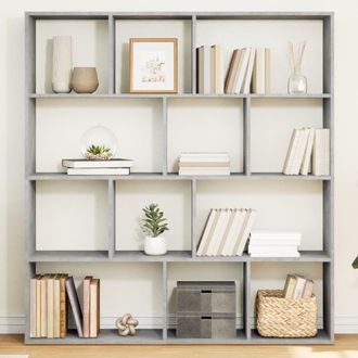 Berkfield Home Book Cabinet Concrete Grey 132x29x141.5 cm Engineered Wood