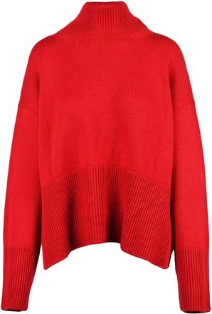 Dondup Asymmetrical High Neck Sweater