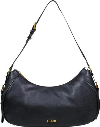 Liu Jo Faux Leather Handbag met Rits - Dames - Schoudertassen - Zwart - ONE Size - Leer - Tassen
