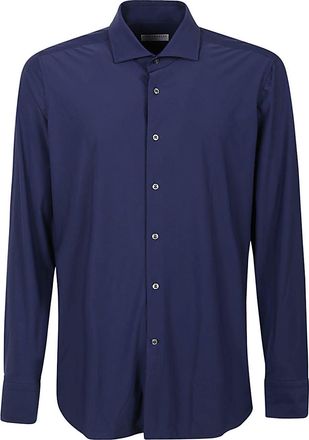 【関税＆送料込み】Brunello Cucinelli Cotton And Silk Blend BRUNELLO CUCINELLI Striped cotton and silk-blend shirt | THE