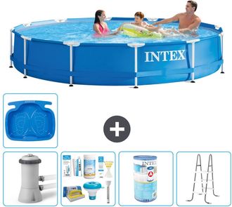 Intex Piscina Con Estructura Redonda - 366x76 Cm - 8-piezas S31751