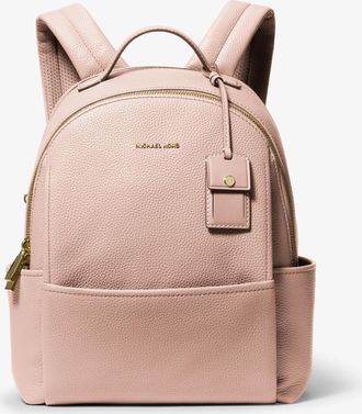 Michael Kors Sable Medium Pebbled Leather Backpack
