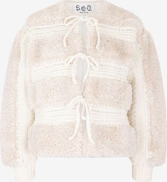 Sea New York Jacke aus Kunstpelz und Wolle Gisele