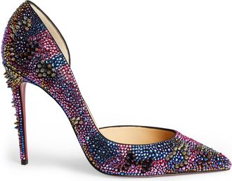 Christian Louboutin Multicolour crystal embellished Iriza Bling Bang 100 heeled pumps Size 37