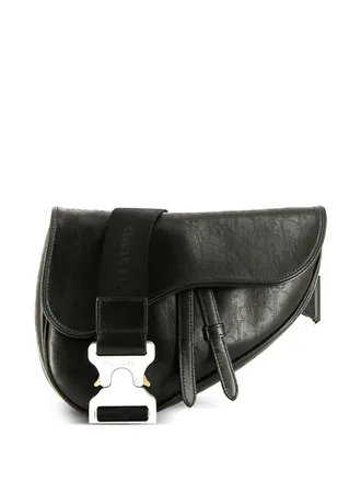 Dior 2020s Saddle Galaxy shoulder bag - unisex - Calf Leather - One Size - Black