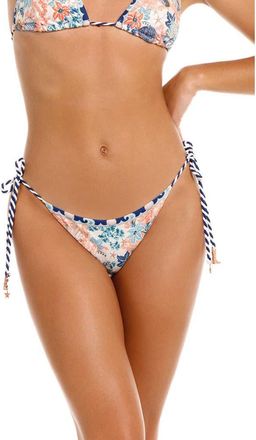 Agua Bendita Alegria Sereia Bikini Bottoms in Blue at Nordstrom, Size Medium